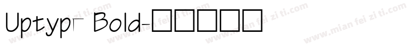 Uptype Bold字体转换